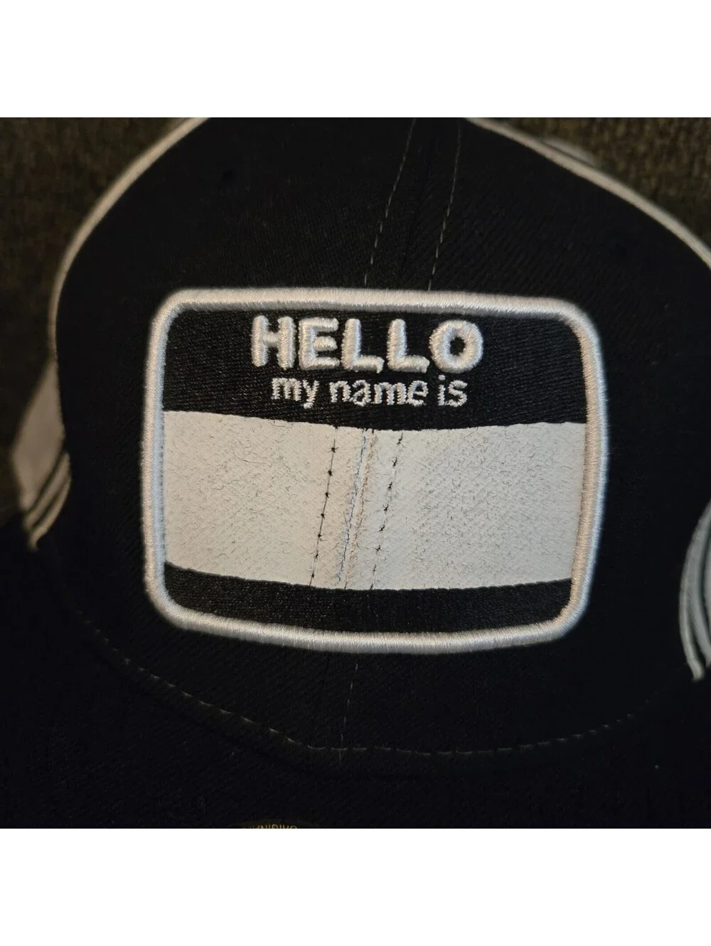 Size 7¼ Vintage New Era Hello My Name Is 59Fifty Fitted Hat Graffiti Cap Eminem
